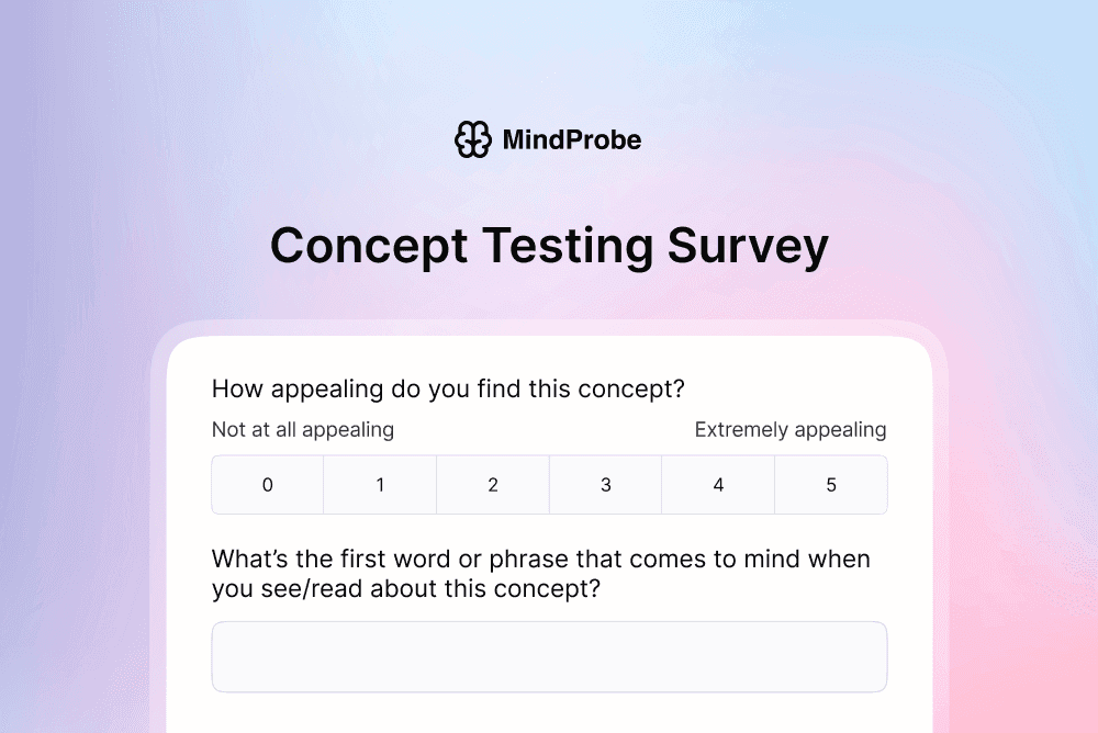 Concept Testing Survey Template