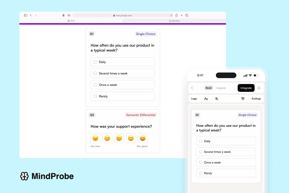 Layered device mockups.