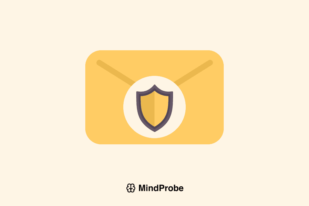 Shield icon over an email envelope.