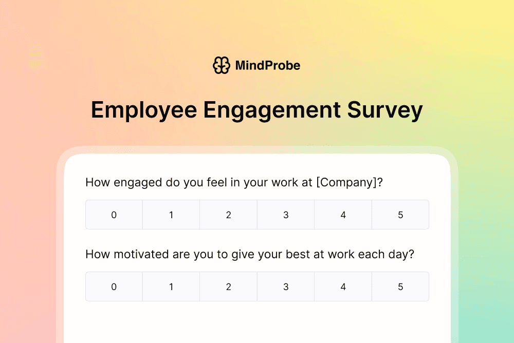 Employee Engagement Survey Template