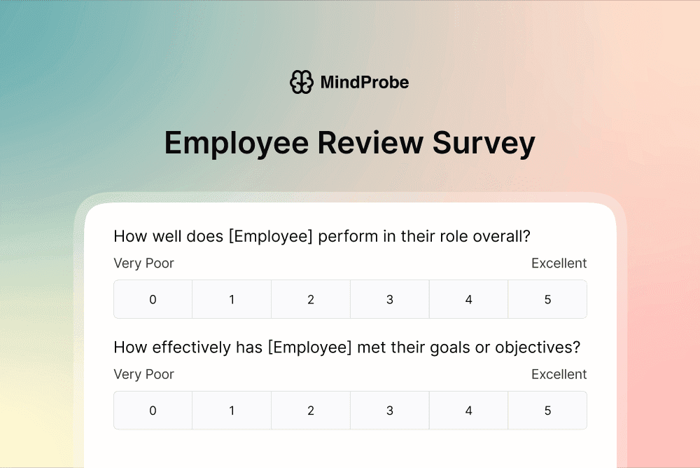 Employee Review Survey Template