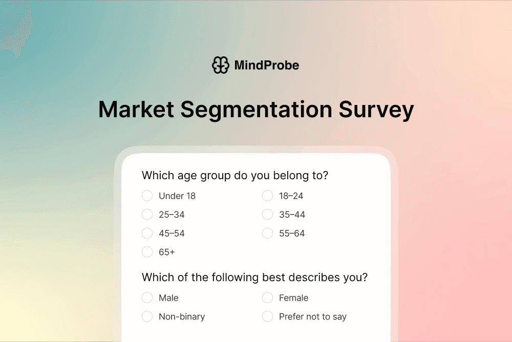 Market Segmentation Survey Template