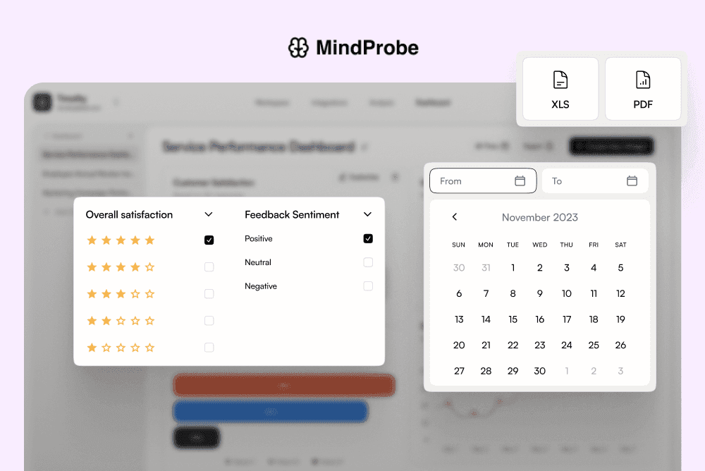 Funnel icon over a chart segment